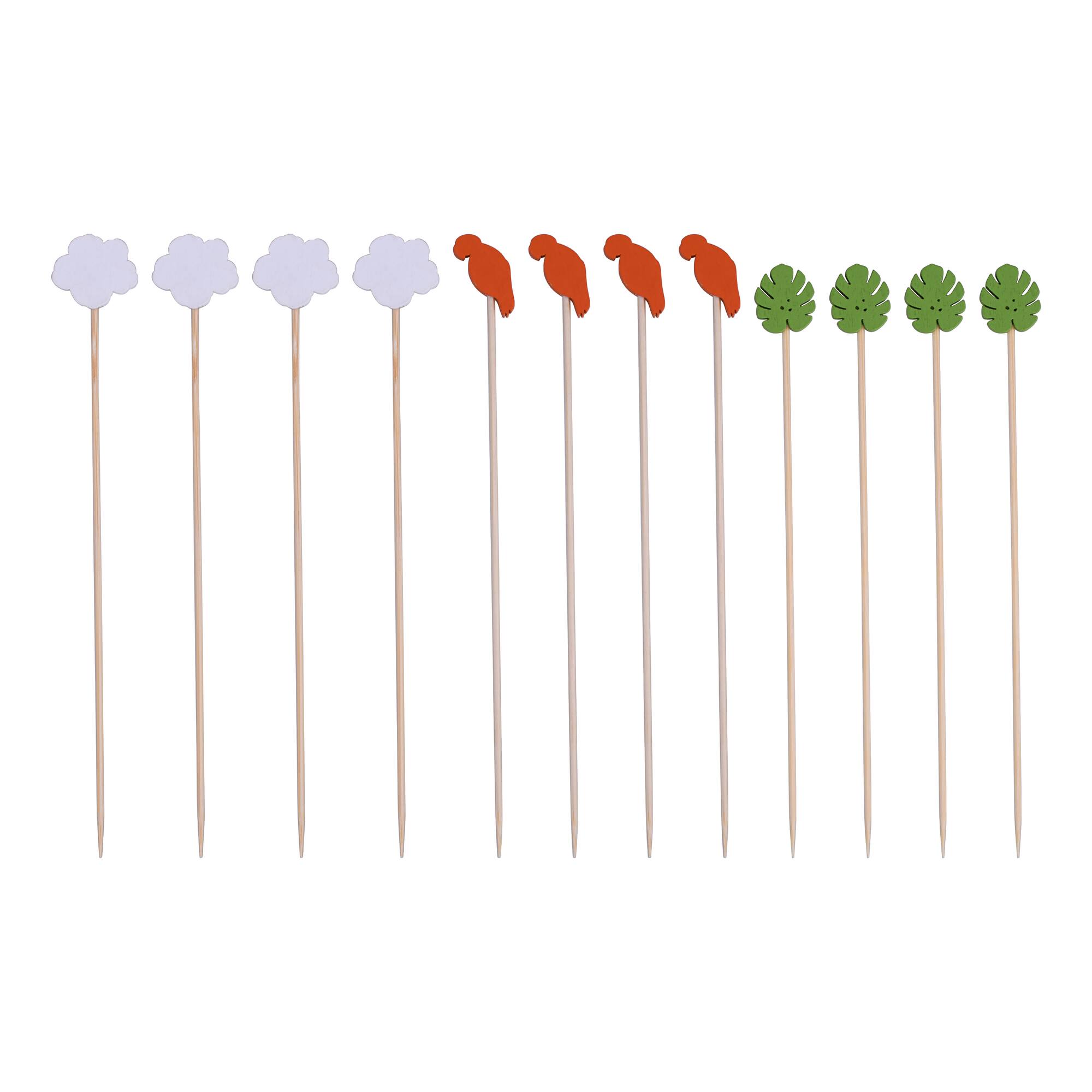 8" Summer Wood Skewers, 12ct. by Makery™